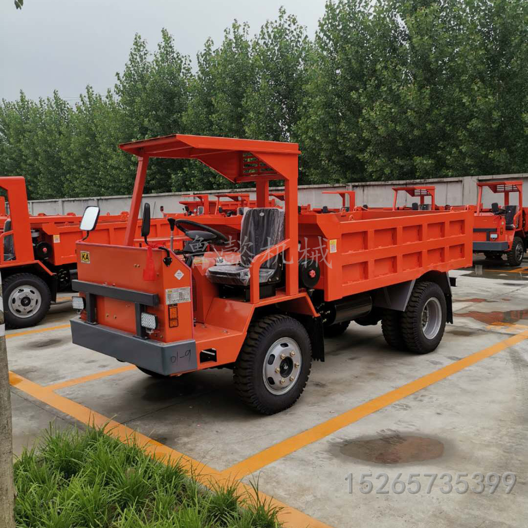 矿用无轨运渣车 矿山六轮无轨出渣车