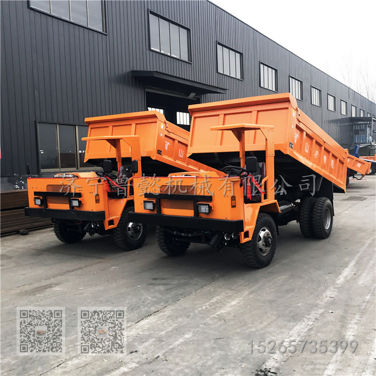 10吨四驱矿用井下运输车 四驱毛竹自卸车